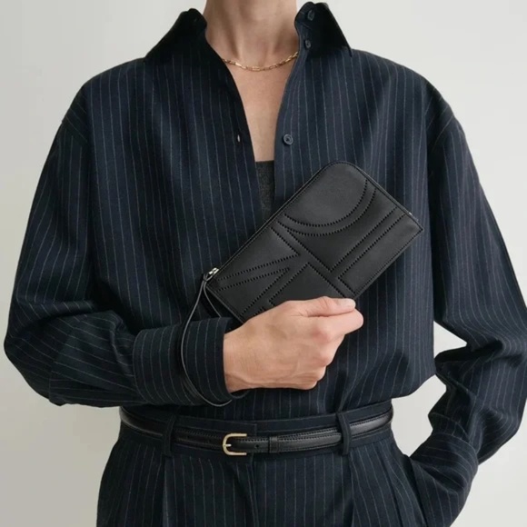 Toteme Handbags - Toteme - Monogram Leather Clutch